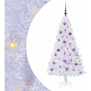 Artificial Christmas Tree with Stand White 150 cm PVC and Steel vidaXL Artificial Christmas Tree with Stand White 150 cm PVC and Steel vidaXL