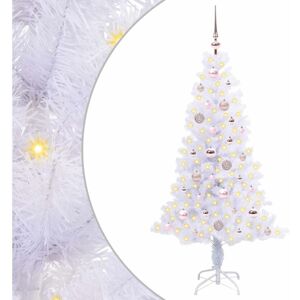 Artificial Christmas Tree with Stand White 150 cm PVC and Steel vidaXL Artificial Christmas Tree with Stand White 150 cm PVC and Steel vidaXL