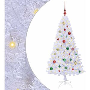 Artificial Christmas Tree with Stand White 150 cm PVC and Steel vidaXL Artificial Christmas Tree with Stand White 150 cm PVC and Steel vidaXL