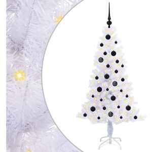 Artificial Christmas Tree with Stand White 150 cm PVC and Steel vidaXL Artificial Christmas Tree with Stand White 150 cm PVC and Steel vidaXL