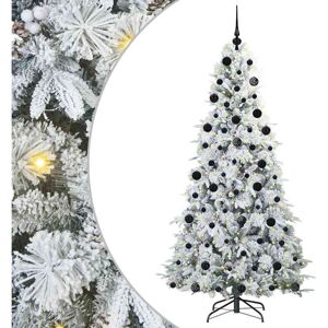 Artificial Hinged Christmas Tree Green 210 cm PE and PVC vidaXL Artificial Hinged Christmas Tree Green 210 cm PE and PVC vidaXL