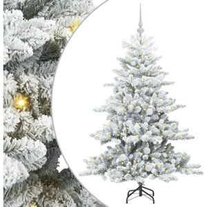 Artificial Hinged Christmas Tree with 150 LEDs 150 cm PVC vidaXL Artificial Hinged Christmas Tree with 150 LEDs 150 cm PVC vidaXL