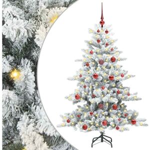 Artificial Hinged Christmas Tree with 150 LEDs 150 cm PVC vidaXL Artificial Hinged Christmas Tree with 150 LEDs 150 cm PVC vidaXL