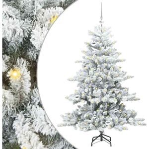 Artificial Hinged Christmas Tree with 150 LEDs 150 cm PVC vidaXL Artificial Hinged Christmas Tree with 150 LEDs 150 cm PVC vidaXL