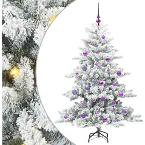 Artificial Hinged Christmas Tree with 150 LEDs 150 cm PVC vidaXL Artificial Hinged Christmas Tree with 150 LEDs 150 cm PVC vidaXL