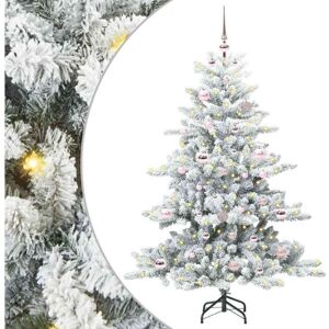 Artificial Hinged Christmas Tree with 150 LEDs 150 cm PVC vidaXL Artificial Hinged Christmas Tree with 150 LEDs 150 cm PVC vidaXL
