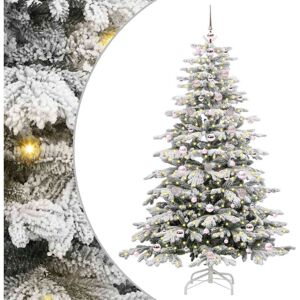 Artificial Hinged Christmas Tree White 180 cm PE and PVC vidaXL Artificial Hinged Christmas Tree White 180 cm PE and PVC vidaXL