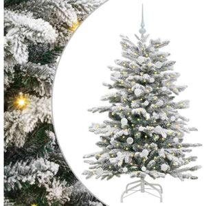 Artificial Hinged Christmas Tree White 150 cm PE and PVC vidaXL Artificial Hinged Christmas Tree White 150 cm PE and PVC vidaXL