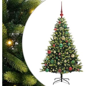 Artificial Hinged Christmas Tree 150 LEDs Green 120 cm vidaXL Artificial Hinged Christmas Tree 150 LEDs Green 120 cm vidaXL