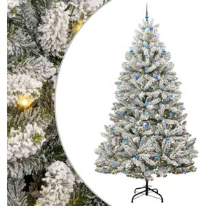 Artificial Christmas Tree Green and White 300 cm PVC and Metal vidaXL Artificial Christmas Tree Green and White 300 cm PVC and Metal vidaXL