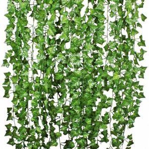 HOOPZI Artificial Ivy Hanging Ivy Garland 12 Pieces Artificial Ivy Garland 84 Ft Artificial Ivy Wedding for Office, Kitchen, Garden, Wall Decor HOOPZI Artificial Ivy Hanging Ivy Garland 12 Pieces Artificial Ivy Garland 84 Ft Artificial Ivy Wedding for Office, Kitchen, Garden, Wall Decor