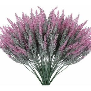 HOOPZI Artificial Lavender Flowers Fake Plants With Fake Plastic Wedding Bouquet for Centerpieces Home Kitchen Garden Farmhouse Decor 12 Pcs Fuchsia HOOPZI Artificial Lavender Flowers Fake Plants With Fake Plastic Wedding Bouquet for Centerpieces Home Kitchen Garden Farmhouse Decor 12 Pcs Fuchsia