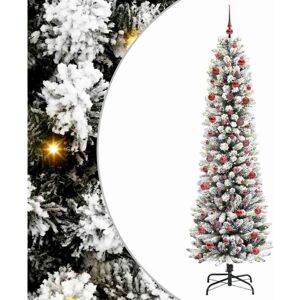 Artificial Christmas Tree with 300 LEDs Green and white 210 cm vidaXL Artificial Christmas Tree with 300 LEDs Green and white 210 cm vidaXL