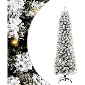 Artificial Christmas Tree with 300 LEDs Green and white 210 cm vidaXL Artificial Christmas Tree with 300 LEDs Green and white 210 cm vidaXL