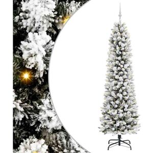 Artificial Christmas Tree with 300 LEDs Green and white 210 cm vidaXL Artificial Christmas Tree with 300 LEDs Green and white 210 cm vidaXL