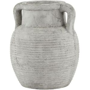 Athena Stone Amphora Pot - Ceramic - L23 x W23 x H27 cm - White Athena Stone Amphora Pot - Ceramic - L23 x W23 x H27 cm - White