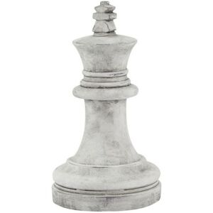 Athena Stone King Chess Piece - Ceramic - L16 x W16 x H28 cm - White Athena Stone King Chess Piece - Ceramic - L16 x W16 x H28 cm - White