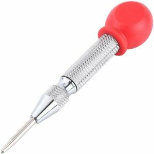 HOOPZI Automatic Center Punch High Speed Steel Center Hole Punch Marking Tool Marker with Protective Cover for Wood, Metal, Plastic, Car Window Puncher HOOPZI Automatic Center Punch High Speed Steel Center Hole Punch Marking Tool Marker with Protective Cover for Wood, Metal, Plastic, Car Window Puncher