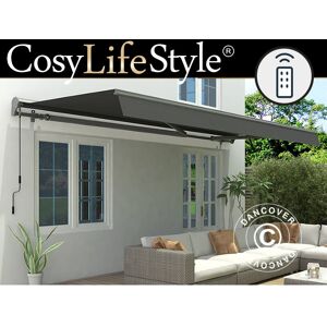 DANCOVER Awning w/Remote Control, 3.95x2.5 m, Grey/Grey Frame DANCOVER Awning w/Remote Control, 3.95x2.5 m, Grey/Grey Frame