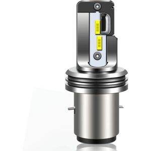 COOCHEER Ba20d LED Headlight Bulb 12V 18W High/Low Beam 6000K Cool White Lamp for Scooter Motorcycle, 1 Piece COOCHEER Ba20d LED Headlight Bulb 12V 18W High/Low Beam 6000K Cool White Lamp for Scooter Motorcycle, 1 Piece