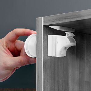 Leisei - Baby Safety Cupboard Door Lock (4 Locks + 1 Key), Child Safety Drawer Lock Baby Locks Magnetic Locks Latches Leisei - Baby Safety Cupboard Door Lock (4 Locks + 1 Key), Child Safety Drawer Lock Baby Locks Magnetic Locks Latches