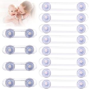 Cyslmuk - Baby Safety Door Block, 12 Pieces Transparent Child Safety for Door and Drawer, Baby Cabinet Safety Without Drilling for Cabinet, Fridge, Cyslmuk - Baby Safety Door Block, 12 Pieces Transparent Child Safety for Door and Drawer, Baby Cabinet Safety Without Drilling for Cabinet, Fridge,