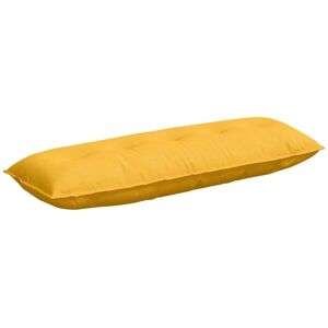Back Pillow Light Yellow 140 x 50 cm Corduroy Fabric vidaXL Back Pillow Light Yellow 140 x 50 cm Corduroy Fabric vidaXL