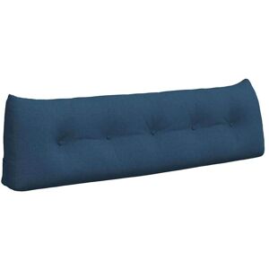 Back Pillow Blue 160 x 24 x 50 cm Fabric vidaXL Back Pillow Blue 160 x 24 x 50 cm Fabric vidaXL