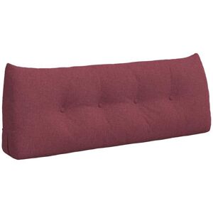 Back Pillow Wine Red 120 x 24 x 50 cm Fabric vidaXL Back Pillow Wine Red 120 x 24 x 50 cm Fabric vidaXL