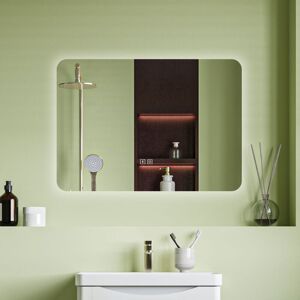 AICA SANITAIRE 700x500mm Bluetooth Backit LED Bathroom Mirror with Shaver Socket 2 USB Ports Anti Fog 3 Colour Brightness Adjustable Memory Function Wall/Touch AICA SANITAIRE 700x500mm Bluetooth Backit LED Bathroom Mirror with Shaver Socket 2 USB Ports Anti Fog 3 Colour Brightness Adjustable Memory Function Wall/Touch