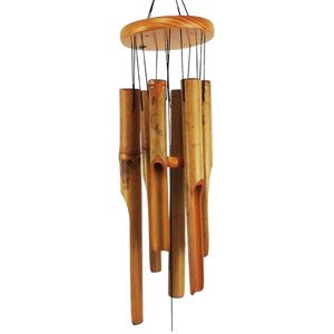 TLILY Bamboo Wind Chimes. 38 Inch Outdoor Indoor Hanging Decorative Has A Natural Soothing and Pleasant Sound TLILY Bamboo Wind Chimes. 38 Inch Outdoor Indoor Hanging Decorative Has A Natural Soothing and Pleasant Sound