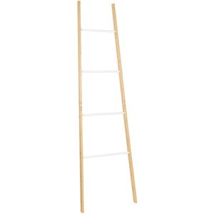 Beliani - Bamboo Wooden Towel Clothes Ladder Rack Stand 4 Rungs Light Brown Otavalo Beliani - Bamboo Wooden Towel Clothes Ladder Rack Stand 4 Rungs Light Brown Otavalo