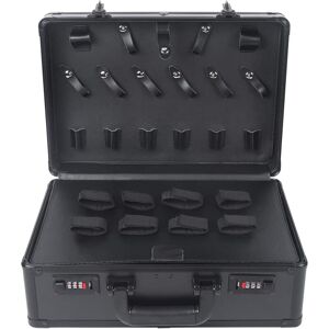 CNCEST Barber Travel Organizer Tool Box Beauty Professional Barber Tool Case Stylist Portable Hairdressing Tool Case Hair Clipper Storage with Handle and CNCEST Barber Travel Organizer Tool Box Beauty Professional Barber Tool Case Stylist Portable Hairdressing Tool Case Hair Clipper Storage with Handle and