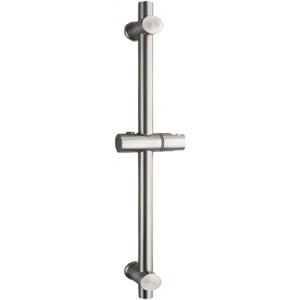 MEMKEY Shower rod, shower rod made of stainless steel 304 with height and angle adjustable mounting brackets, brushed, total height 660 mm MEMKEY Shower rod, shower rod made of stainless steel 304 with height and angle adjustable mounting brackets, brushed, total height 660 mm