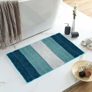 HOOPZI Bath Mat, Non-Slip Bath Mat 50x80cm, Bath Mat, Machine Washable, Doormat, Stylish Striped, Deep Pile, Dust Mat with Rubber Bottom, Indoor and Outdoor HOOPZI Bath Mat, Non-Slip Bath Mat 50x80cm, Bath Mat, Machine Washable, Doormat, Stylish Striped, Deep Pile, Dust Mat with Rubber Bottom, Indoor and Outdoor