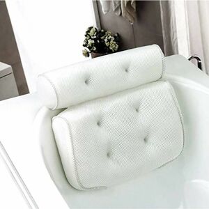 DEWDAT Bath Pillow Bath Cushion with 6 Non-Slip Suction Cups, for Spa Pillow Bathtub, Jacuzzi, Hot Tub, Home Spa (37 X 35 X 10 cm) DEWDAT Bath Pillow Bath Cushion with 6 Non-Slip Suction Cups, for Spa Pillow Bathtub, Jacuzzi, Hot Tub, Home Spa (37 X 35 X 10 cm)