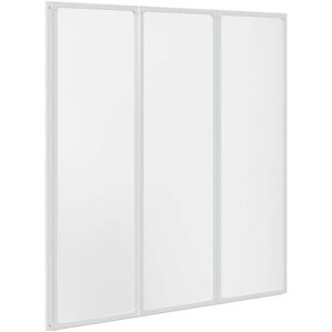 Bath Screen Folding Frosted 132 x 140 cm Aluminium & PP Panel vidaXL Bath Screen Folding Frosted 132 x 140 cm Aluminium & PP Panel vidaXL
