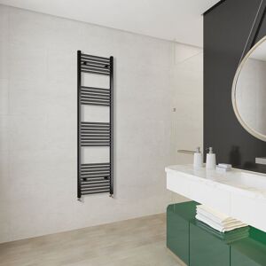 Acezanble - 1800x400mm(HxW)Matt Black Straight Central Heating Towel Rail Heating Radiator Acezanble - 1800x400mm(HxW)Matt Black Straight Central Heating Towel Rail Heating Radiator