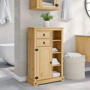 BONNEVIE Bathroom Cabinet,Bathroom Furniture Corona 70x33x110 cm Solid Wood Pine VSVS204869 BONNEVIE Bathroom Cabinet,Bathroom Furniture Corona 70x33x110 cm Solid Wood Pine VSVS204869