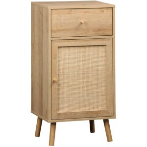 SWEEEK Bohemian wood decor bathroom furniture with 1 drawer and 1 shelf, 45 x 36 x 90 cm, natural SWEEEK Bohemian wood decor bathroom furniture with 1 drawer and 1 shelf, 45 x 36 x 90 cm, natural