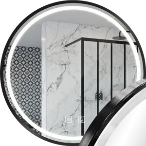 Bathroom LED Mirror REA MMJ 60cm Black Bathroom LED Mirror REA MMJ 60cm Black