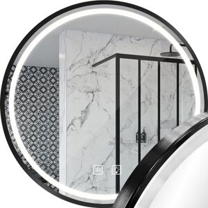 Bathroom LED Mirror REA MMJ 90cm Black Bathroom LED Mirror REA MMJ 90cm Black