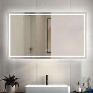 Biubiubath Bluetooth Bathroom LED Mirror with Shaver Socket 3 Lighting Modes 1000x800mm Smart Bathroom Mirror with LED Light Demister Biubiubath Bluetooth Bathroom LED Mirror with Shaver Socket 3 Lighting Modes 1000x800mm Smart Bathroom Mirror with LED Light Demister