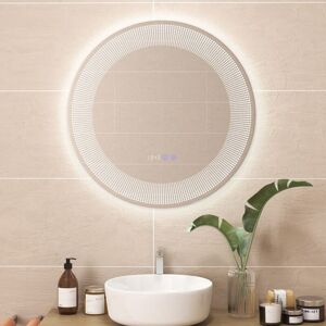 COSTWAY Bathroom Led Vanity Mirror Dimmable Vanity Wall Mirror w/3 Colors Lights COSTWAY Bathroom Led Vanity Mirror Dimmable Vanity Wall Mirror w/3 Colors Lights
