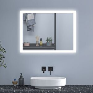 Sky Bathroom - Bathroom Mirror with led Lights,Shaver Socket and 2 usb Ports Anti Fog Dimmable 3 Colour Touch Vertical Horizontal,700x500mm Type b Sky Bathroom - Bathroom Mirror with led Lights,Shaver Socket and 2 usb Ports Anti Fog Dimmable 3 Colour Touch Vertical Horizontal,700x500mm Type b