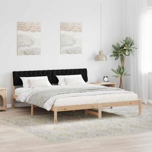 Bed frame Brown and black 180 x 200 cm Solid pine wood vidaXL Bed frame Brown and black 180 x 200 cm Solid pine wood vidaXL