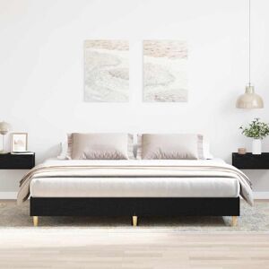 Bed Frame Black Oak 180 x 200 cm Engineered wood Vidaxl Bed Frame Black Oak 180 x 200 cm Engineered wood Vidaxl