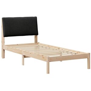 Bed frame Brown and black 90 x 190 cm Solid pine wood vidaXL Bed frame Brown and black 90 x 190 cm Solid pine wood vidaXL