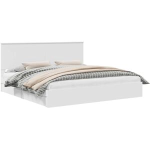 Storage Bed with Headboard White 200 x 200 cm Engineered Wood vidaXL Storage Bed with Headboard White 200 x 200 cm Engineered Wood vidaXL