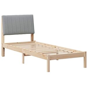 Bed Frame with Headboard Brown 75 x 190 cm Solid Pine Wood vidaXL Bed Frame with Headboard Brown 75 x 190 cm Solid Pine Wood vidaXL